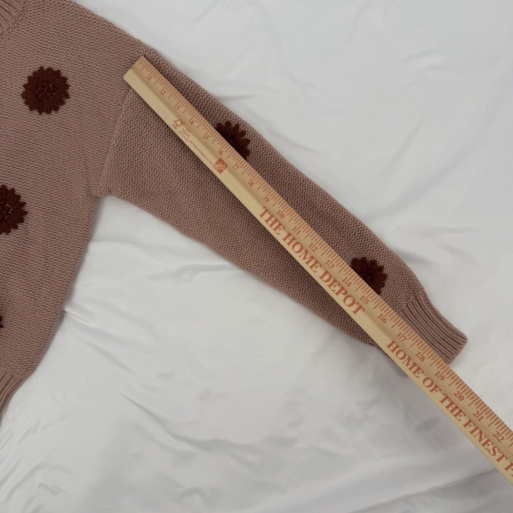 Madewell Sz S Flower Embroidered Pullover Sweater Merino Wool & Alpaca Blend - Picture 9 of 9